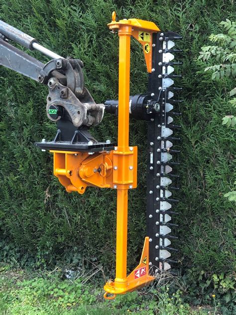 mini digger hedge trimmer|hydraulic hedge trimmer attachment.